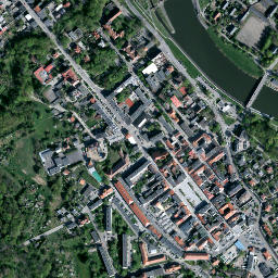 Koźle map(satellite map)