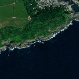 Polperro map(satellite map)