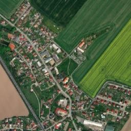 Všestary map(satellite map)
