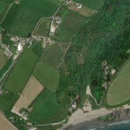 Satellite view of Pendower Beach