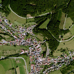 Aura im Sinngrund map(satellite map)