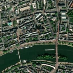 Frankfurt, Germany High Resolution Satellite Map