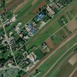 Borzęcin map(satellite map)