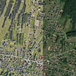 Mętków map(satellite map)