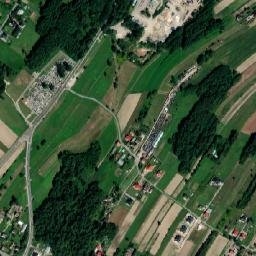 Skrzyszów map(satellite map)
