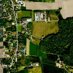Powiat pszczyński map(satellite map)