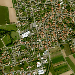 Schwanfeld map(satellite map)