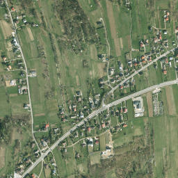Borzęta map(satellite map)