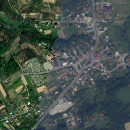 Niebylec map(satellite map)