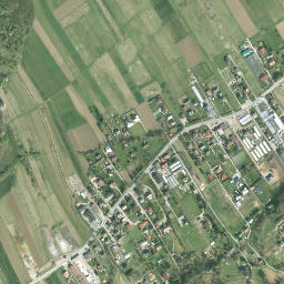 Osieczany map(satellite map)