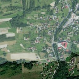 Żegocina map(satellite map)