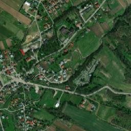 Krzywcza map(satellite map)
