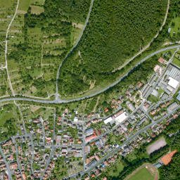Kreuzwertheim map(satellite map)