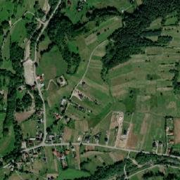 Węglówka map(satellite map)