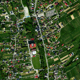 Łękawica map(satellite map)