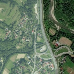 Lubień map(satellite map)