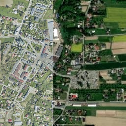 Korczyna map(satellite map)