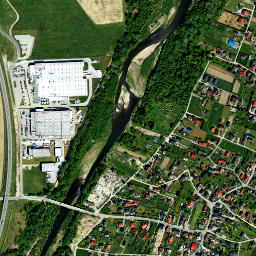 Wieprz map(satellite map)