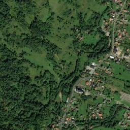 Koszarawa map(satellite map)