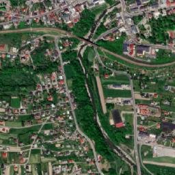 Grybów map(satellite map)