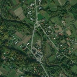Sękowa map(satellite map)