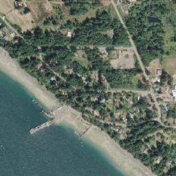 Denman Island map(satellite map)