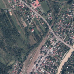 Zagórz map(satellite map)