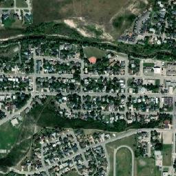 Pincher Creek map(satellite map)