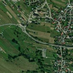Kluszkowce map(satellite map)
