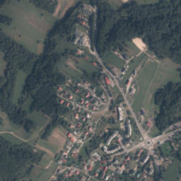 Polańczyk map(satellite map)