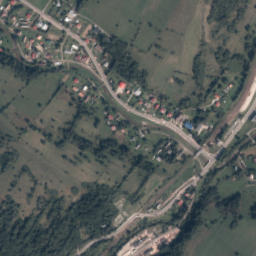 Komańcza map(satellite map)