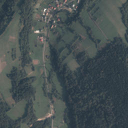Powiat leski map(satellite map)