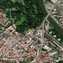 Kroměříž map(satellite map)