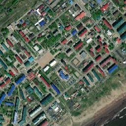 Poronaysk map(satellite map)