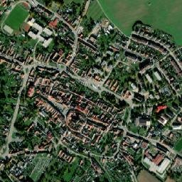 Slavonice map(satellite map)