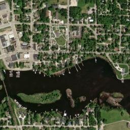Warroad map(satellite map)