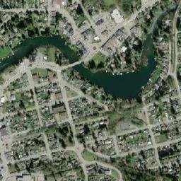 Lake Cowichan map(satellite map)