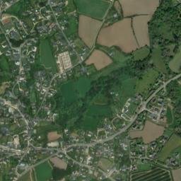 Trélévern map(satellite map)
