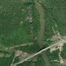 Trans-Canada Highway, Marathon High Resolution Satellite Map