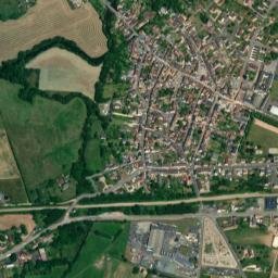 Écouché map(satellite map)