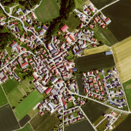 Oberpöring map(satellite map)