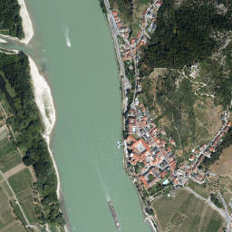 Dürnstein map(satellite map)