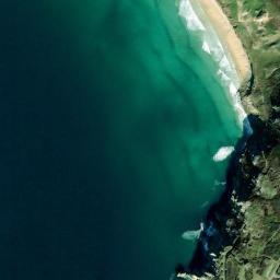 Satellite view of Pen Hat break