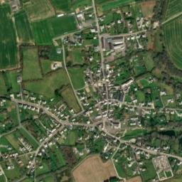 Landeleau map(satellite map)