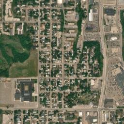200-246 11th Avenue Southwest Minot ND High Resolution Satellite Map