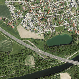 Au an der Traun map(satellite map)
