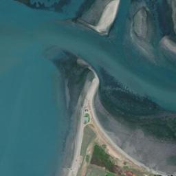Satellite view of Dungeness Spit Cline Spit