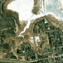 Minnewaukan map(satellite map)