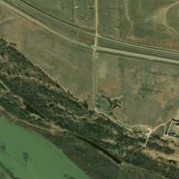 Satellite view of Fort Union Trading Post
