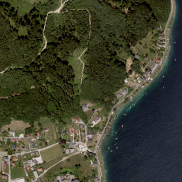 Attersee map(satellite map)